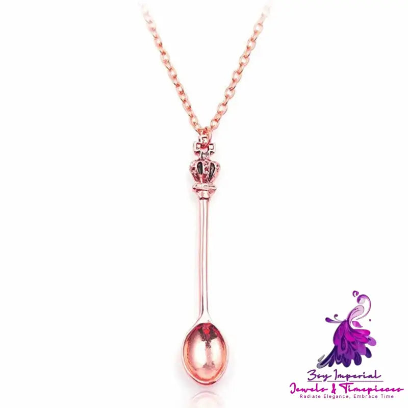 Mini Tea Spoon Snuff Necklace