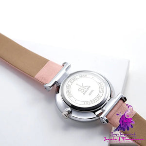 SK Glass Belt Watch