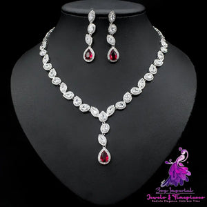 Colorful Zircon Jewelry Set