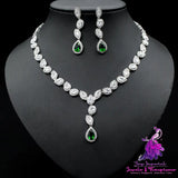 Colorful Zircon Jewelry Set