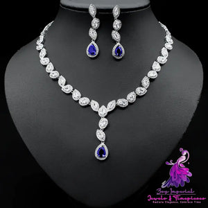 Colorful Zircon Jewelry Set