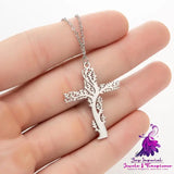 Tree Of Life Necklace Ladies Cross Clavicle Chain Jewelry