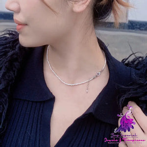 Delicate Irregular Pearl Clavicle Chain