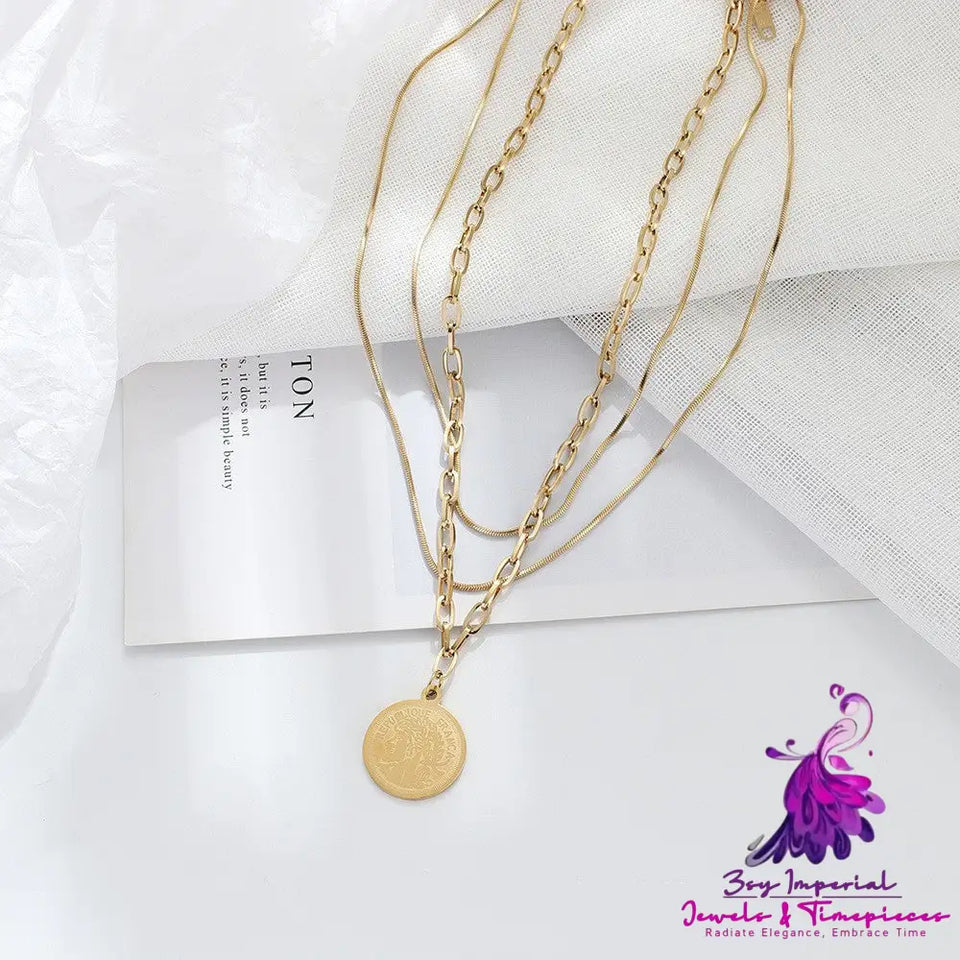 Twin Necklace Simple Clavicle Chain