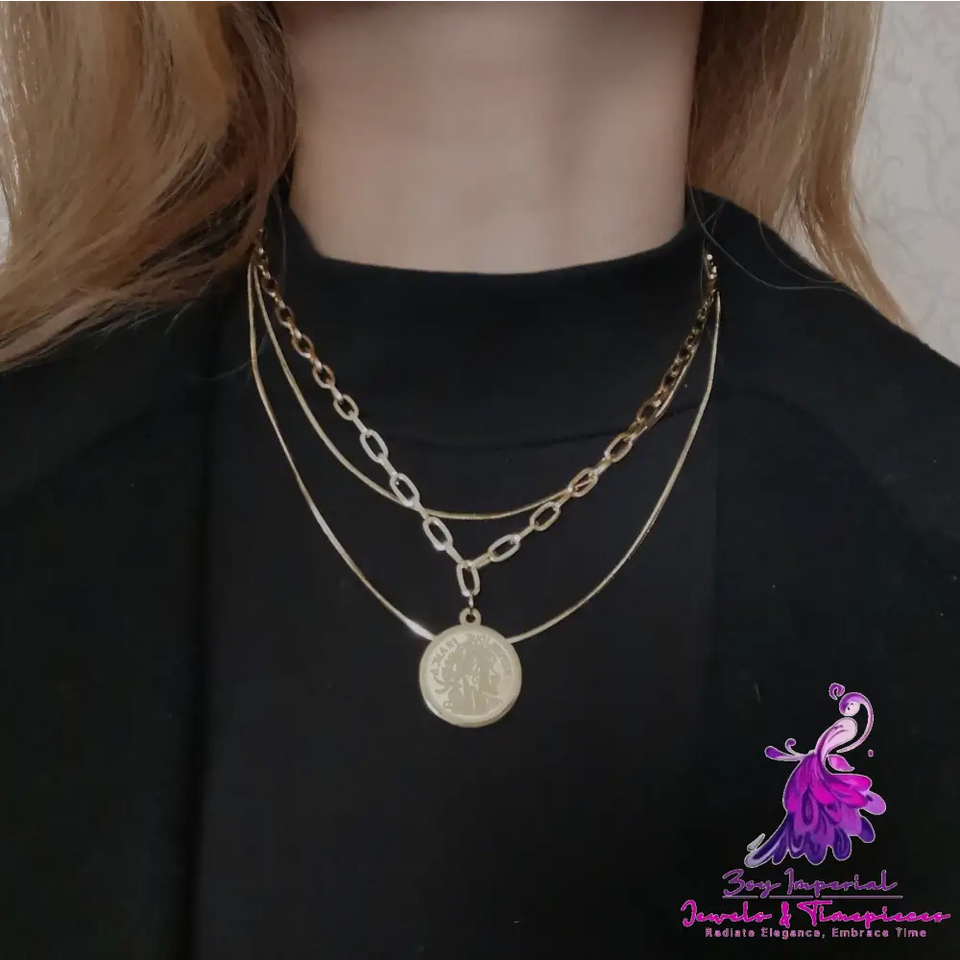 Twin Necklace Simple Clavicle Chain