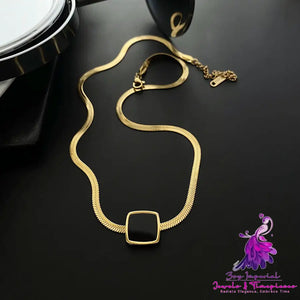 Titanium Steel No Fading Clavicle Chain