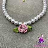 Fresh Flower Pearl Choker