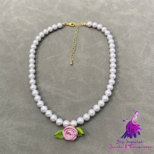 Fresh Flower Pearl Choker