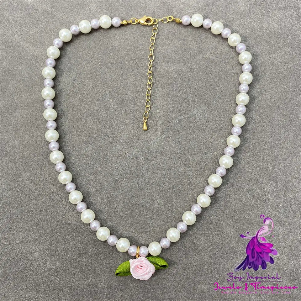 Fresh Flower Pearl Choker