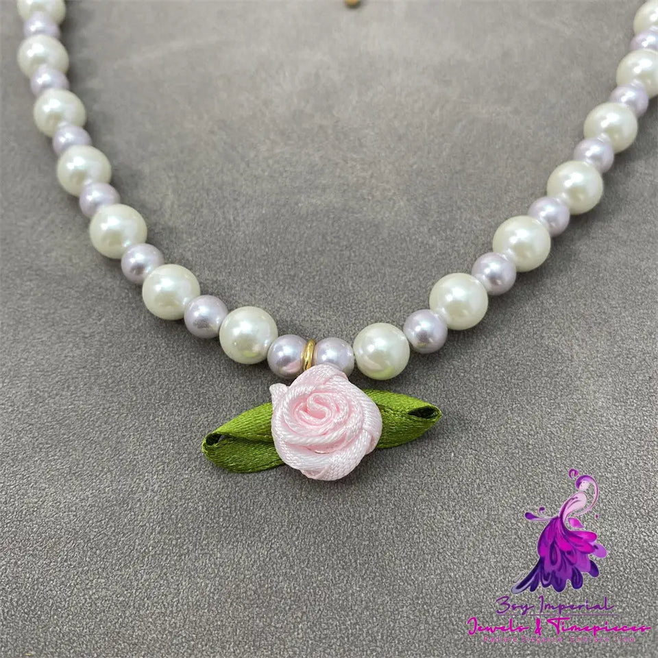 Fresh Flower Pearl Choker