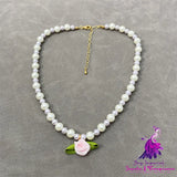 Fresh Flower Pearl Choker