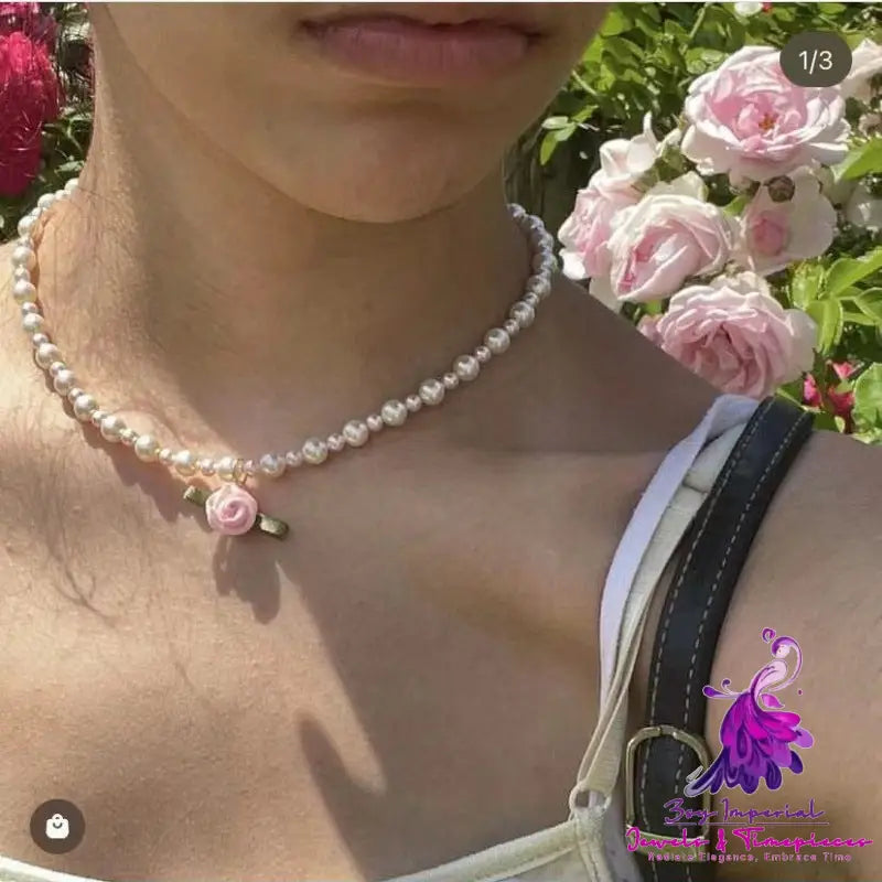 Fresh Flower Pearl Choker