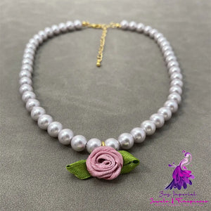 Fresh Flower Pearl Choker