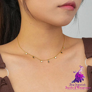 Niche Zircon Clavicle Chain for Women