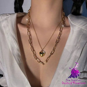 Loving Heart Twin Clavicle Chain