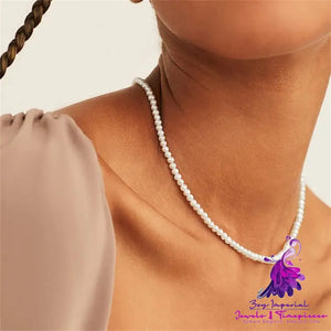 Golden Pearl Clavicle Chain