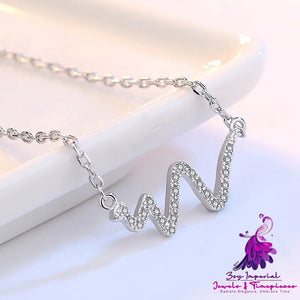 Korean Lightning Silver Necklace