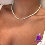 Minimalist Pearl Clavicle Necklace