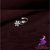 Full Diamond Snowflake Ear Clip