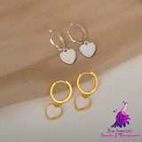 Heart-shaped Ring Earrings