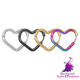 Heart-shaped Titanium Steel Ear Clip