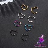 Heart-shaped Titanium Steel Ear Clip