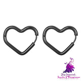 Heart-shaped Titanium Steel Ear Clip