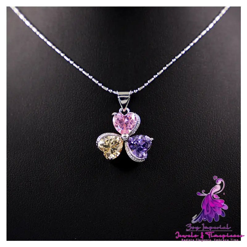 Clover Zircon Diamond Jewelry Set