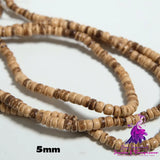 Coconut Shell Flat Bead Bracelet