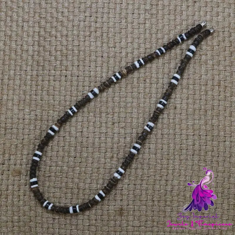 Ethnic Coconut Shell Necklace for Men