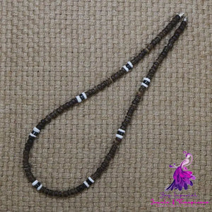 Ethnic Coconut Shell Necklace for Men