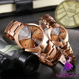 Coffee Gold Luminous Couple Student Watch