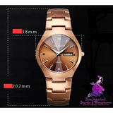 Coffee Gold Luminous Couple Student Watch