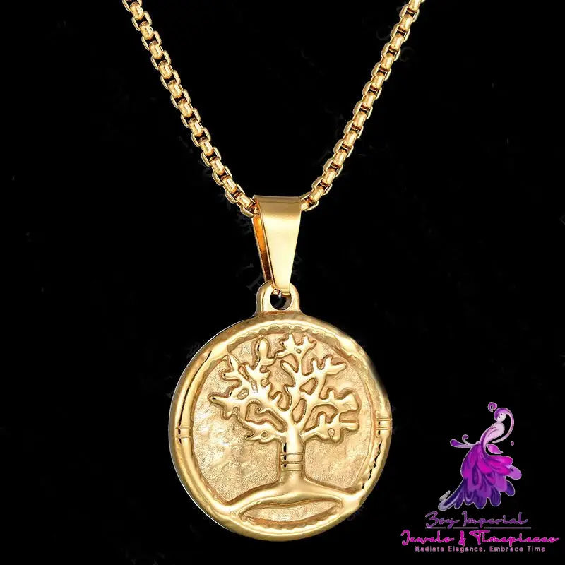 Retro Lucky Tree Necklace