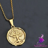 Retro Lucky Tree Necklace