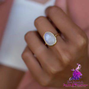 Inlaid Opal Personalized Ring