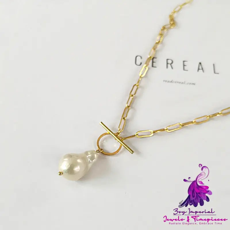 Vintage Irregular Pearl Necklace