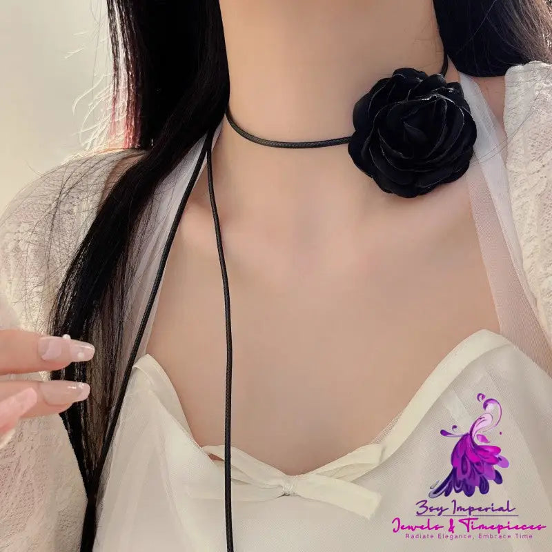 Rose Blossom Collar Necklace Decorative Accessories