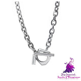 One Line Buckle Fashion Collarbone Chain