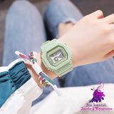 Matcha Green Student Electronic Watch