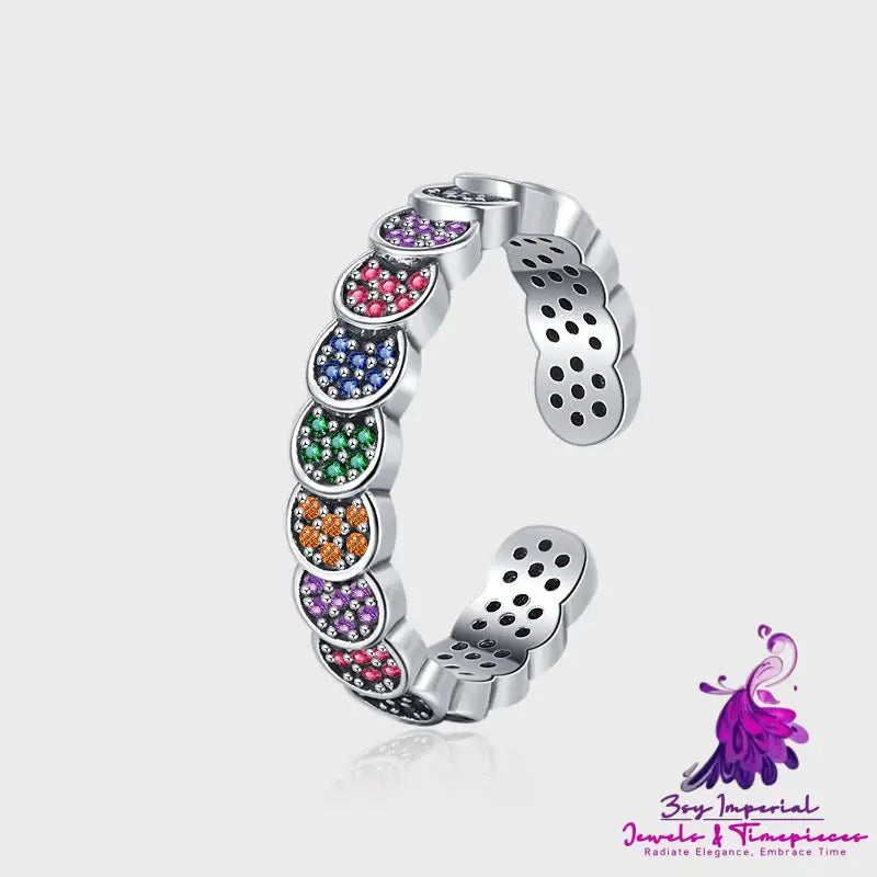 Color Diamond Sterling Silver Ring