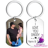 Color Printing Stainless Steel Keychain