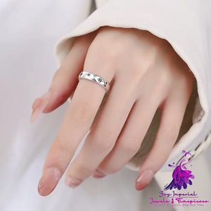 French Light Luxury Color Star Ring for Index Finger