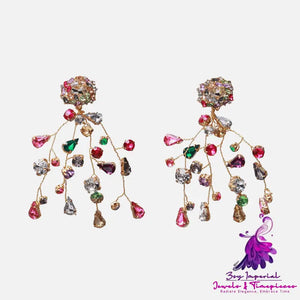 Colorful Diamond Earrings