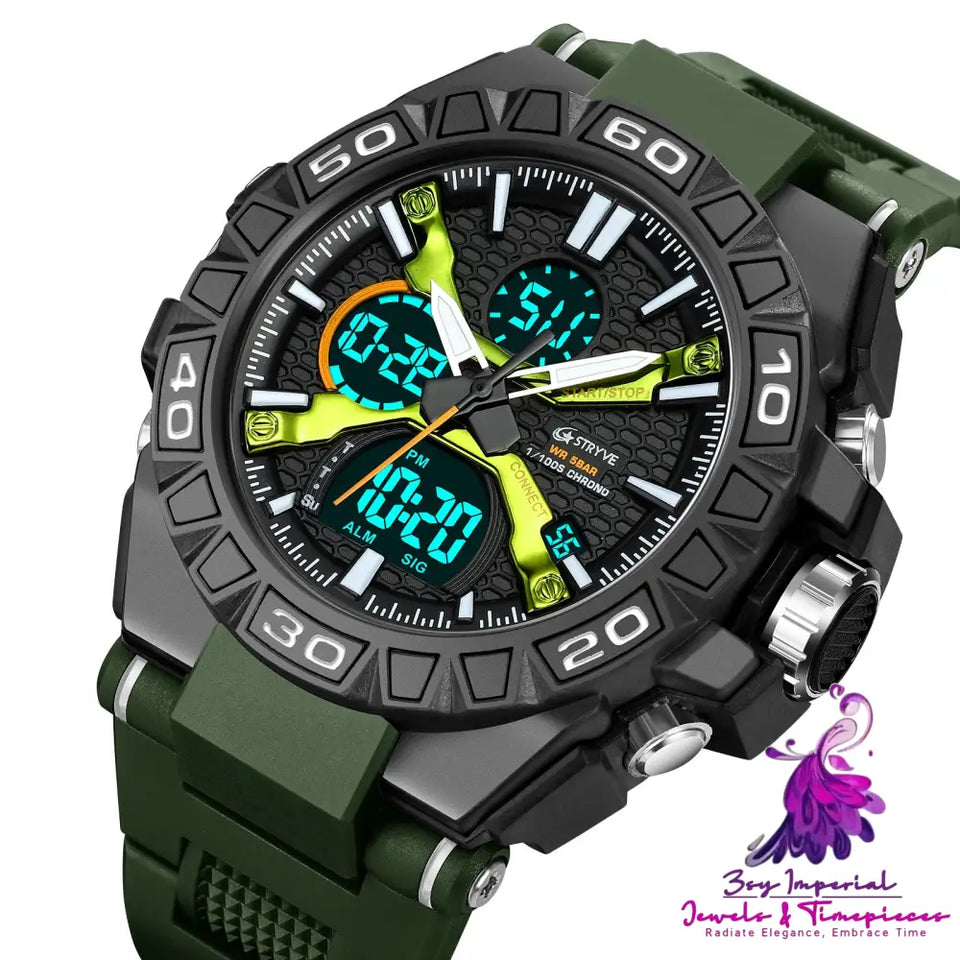 Colorful Luminous Sports Electronic Waterproof Watch
