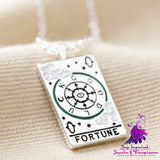 Colorful Oil Tarot Necklace