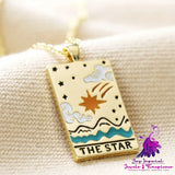 Colorful Oil Tarot Necklace