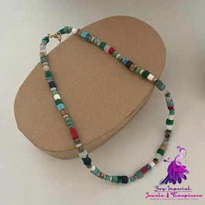 Colorful Natural Stone Necklace