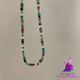 Colorful Natural Stone Necklace