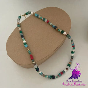 Colorful Natural Stone Necklace